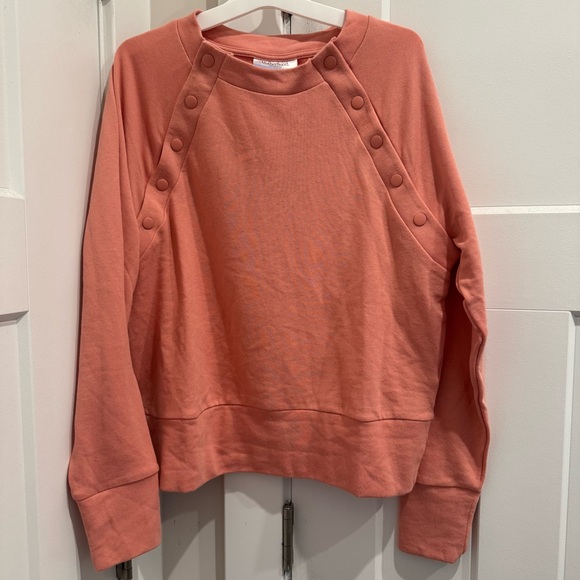 Motherhood Sweaters - NWT Motherhood MaternitySnap-Shoulder Nursing Top Pink Sweater Size M